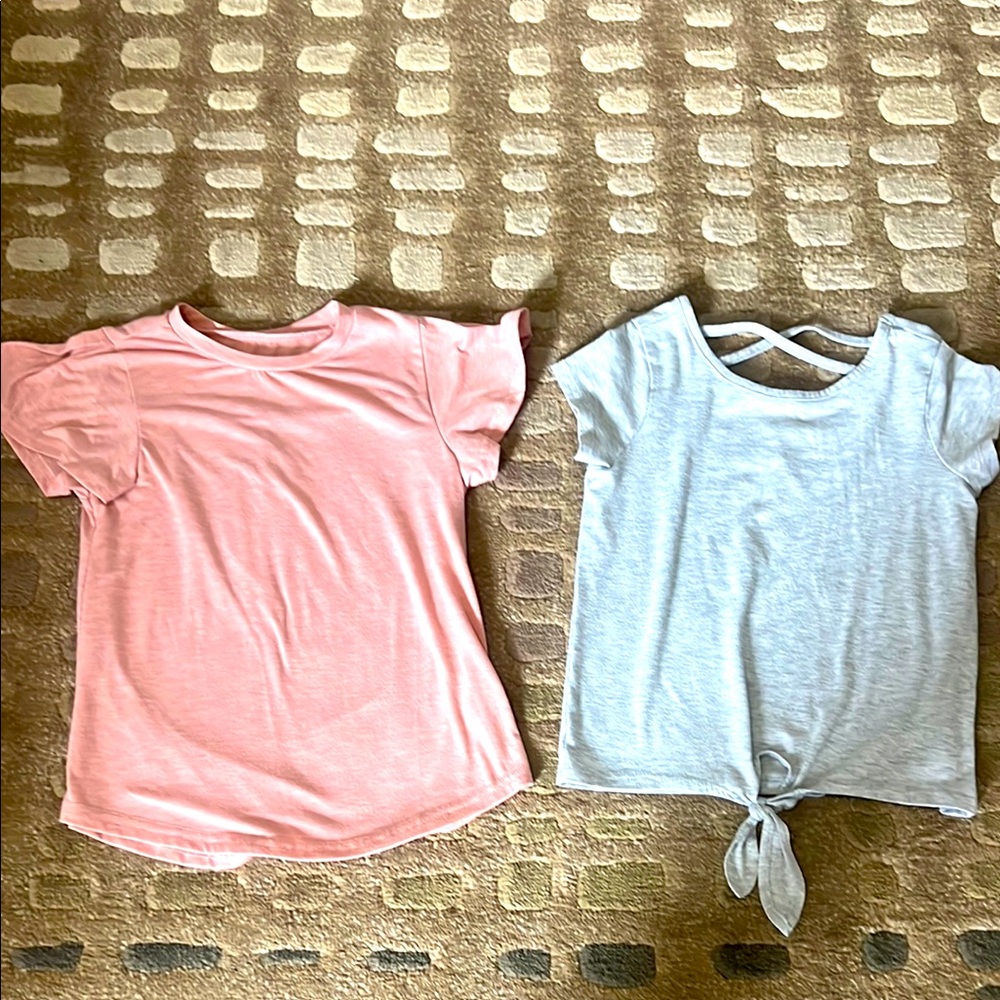Set of 2 soft shirts, girls 7/8